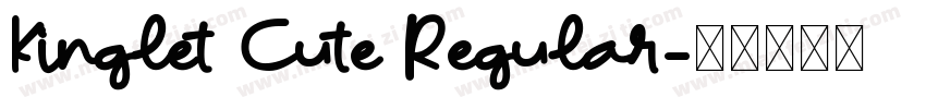 Kinglet Cute Regular字体转换